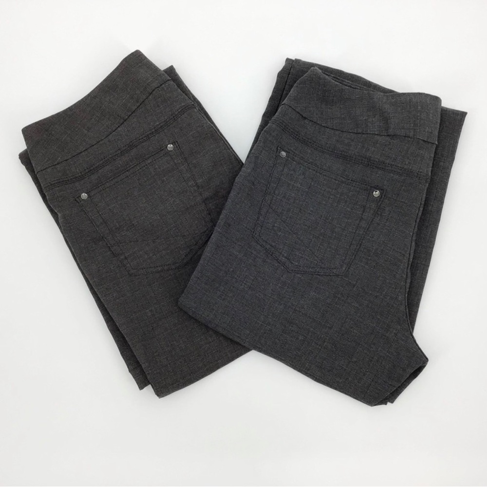 Point Zero Plaid Bootcut Pants, 10 - Two Pair Lot